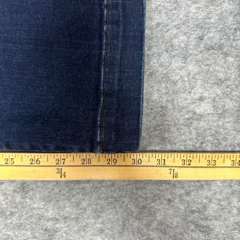 Judy Blue Womens Dark Wash Wide Leg High Rise Denim Jeans 1/25 Short - Picture 7 of 9